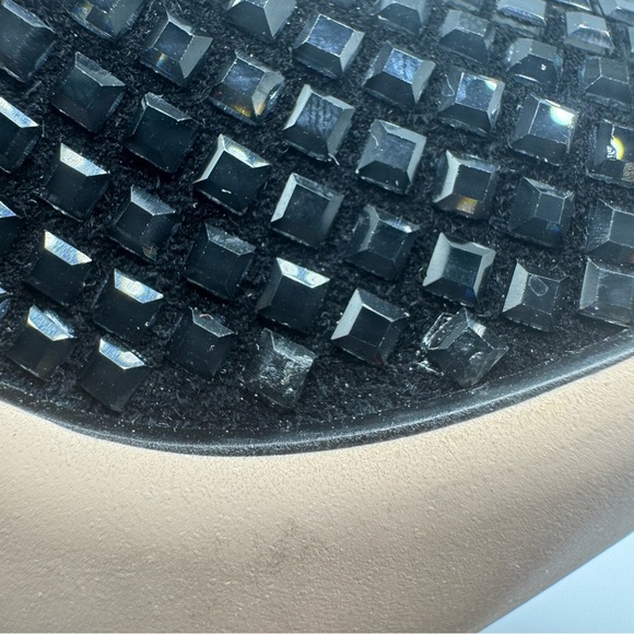 Lola Cruz Kiolo Boot Black Jeweled Sz 37 US 7 Bling Party New Years Eve Sparkle - Picture 11 of 11